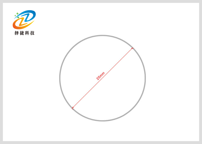 高頻易碎標(biāo)簽Ntag 213 直徑25mm剖析展示圖一